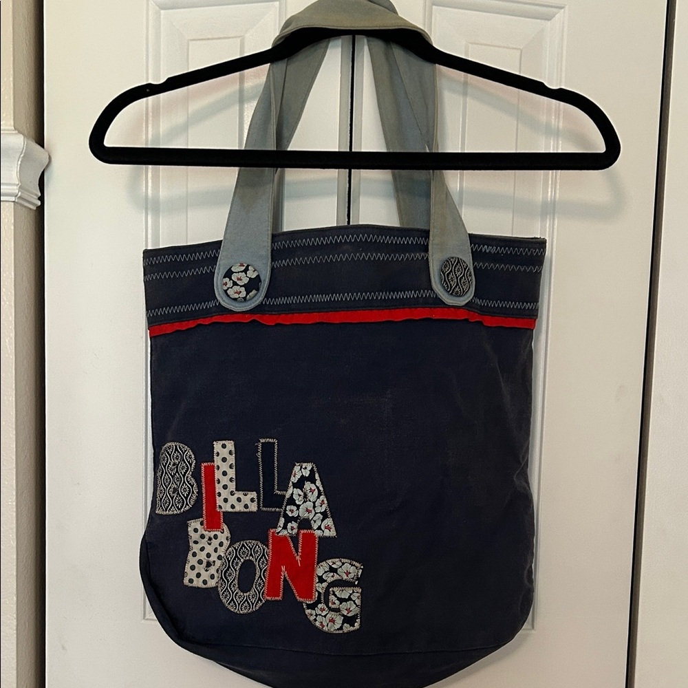 Billabong Navy and Gray Tote Bag